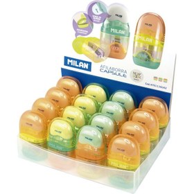 Resim MILAN 4701116LK2 CAPSULE KALEMTRAŞ/SİLGİ(NEW LOOK) - 16ADET 