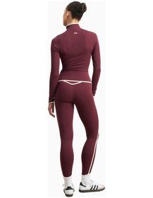 Resim United Colors Of Benetton Because Of Alice Base Contrast Trim Zip Up Jacket Şekillendirici Kontrast Detaylı Kadın Ceket Bordo 