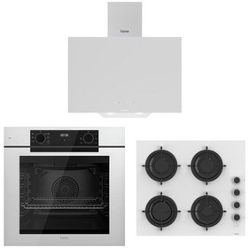 Resim Ferre Artline D078-SA - CS206-FA - QEP63CB FFYART Beyaz Ankastre Set 