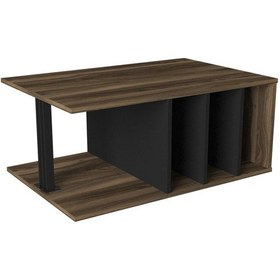 Resim Dekorister Exclusive Hilda Orta Sehpa Ceviz-Siyah 