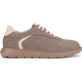 Resim Tamer Tanca Erkek Hakiki Deri Bej Sneakers & Spor Ayakkabı 1093 1193 Erk Ayk Y25 Bej Nbk Zmb Bej 