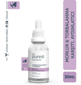Resim The Purest Solutions Torbalanma ve Morluk Karşıtı Serum 30 ML (Caffeine 5% + Vitamin C) 