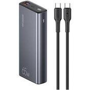 Resim Usams CD165 300000 mAh 65W Çıkış Gücü Çift QC3.0+PD Hızlı Şarj Edilebilen Powerbank 