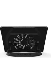 Resim ZM-NS3000" 200MM Fanlı 6 Kademe Yuksekli̇k Ayarlı Tyep-C Data Baglantılı Notebook Stand ve Sogutucu 