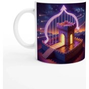 Resim Yay Burcu Baskılı Kahve Kupası - Burçlar Krallığı Şatosu Vs2 