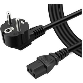 Resim Koodmax 20 Adet C13 Bakır Power Kablo Standart Kasa Monitör Elektrik Güç Kablosu 1.8 Mt 
