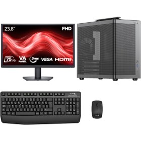 Resim TURBOX Tx8335 Ultra 5 225 32GB DDR5 Ram 1TB NVMe 23.8 inç Monitör Masaüstü Ofis Hazır Sistem 