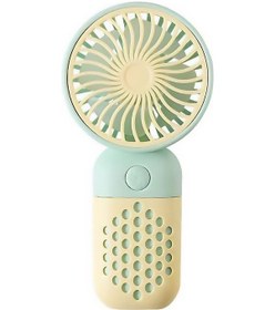 Resim Mini El Tipi Vantilatör. 6.3x4.4x12.8cm Sarı 