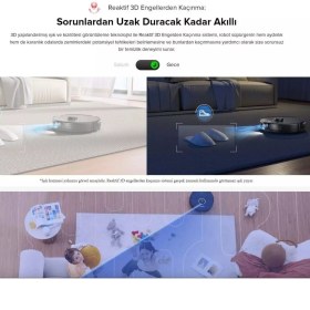 Resim Roborock 3 Farklı Çalışma Modu 6000PA Ultra Güç Kamera Lidar Haritalama Halı Tanıma+Mop Kaldırma Özellikli Robot Süpürge+ Yedek Temizlik Seti+ Onerous Lambader 