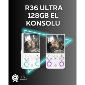Resim R36 Ultra 128GB Taşınabilir Oyun Konsolu – 4” IPS Ekran, 30.000+ Oyun, Wifi Destekli 