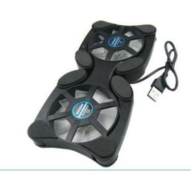 Resim 4935 Laptop Altı Soğutucu Çift Fan Katlanabilir 