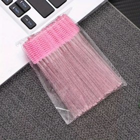 Resim 30 Tek Kullanımlık Kirpik Fırçaları, 10.01 cm Kaş Taramaları, Kirpik Uzatma Fırçaları 