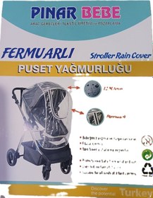 Resim Pınar Bebe Travel Sistem Lüx Bebek Arabası Yağmurluğu Bebeciden Şeffaf 