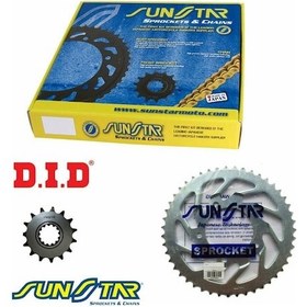 Resim 2013-2017 Kawasaki Ninja 300 Zincir Dişli Set Did Vx3-Sunstar 515427621 