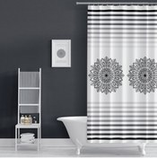 Resim Evdy Banyo Duş Perdesi Çift Kanat 2x100x200cm 