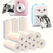 Resim 5 Rulo Termal Kağıt, Anında Kamera Modelleri İçin Uygun, 65gsm Pürüzsüz Yüzey, Mürekkebe Gerek Yok, Mini Taşınabilir Yazıcı, Doğum Günü Hediyeleri İçin Mükemmel 