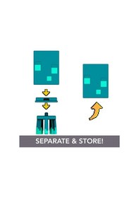 Resim Minecraft Mini Figürler Glow Squid Hdw03 