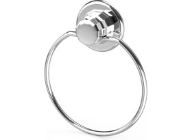 Resim Evistro Ömür Boyu Paslanmaz Vakumlu Banyo Tuvalet Havlu Askısı Oval Krom 