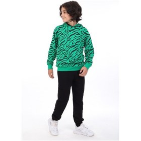 Resim Toontoy Kids Toontoy Erkek Çocuk Baskılı Eşofman Takım Çimen Yeşili 