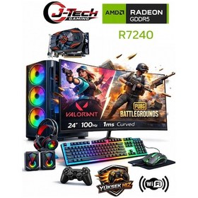 Resim J-Tech Dream i5-3470 16 GB 256 GB SSD 4 GB R7240 24" Dos Masaüstü Oyuncu Bilgisayar 