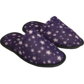 Resim Okanmed C202 Yıldızlı Kışlık Havlu Kumaş Kadın Ev Misafir Terliği 