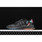Resim Adidas Nite Jogger Erkek Spor Ayakkabı Siyah Fosfor Siyah 