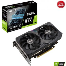 Resim ASUS Dual-rtx3060-o12g-v2 Rtx3060 Dual 12gb Gddr6 192bit 3xdp/1xhdmı Pcı-e 4.0 Dx12 