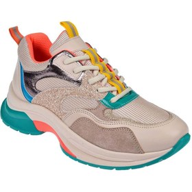 Resim pullman Simli Kadın Spor Ayakkabı Sneaker SMS-30162 BEJ SİMLİ 