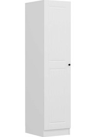 Resim Minar Kale 1 Kapaklı Raflı Dolap Beyaz - İlk Bahar Mebran 190cm 