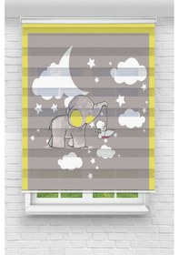 Resim Perdecizade Enxboy Gri Fil Dijital Baskılı Zebra Perde-cocuk Odası-stor Perde Tyccb9a3a0504d202a7c87d00 Renkli 