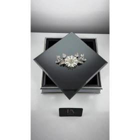 Resim Aynalı Kutu Gondol Şekerlik Sunumluk Söz Nişan Kız Isteme Çikolatalık Dekoratif Obje Biblo Süs Eşya 