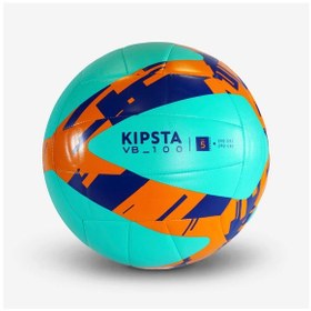 Resim Allsix Öğretici Voleybol Topu - Turkuaz - V100 Turkuaz-turuncu 