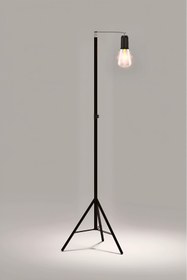 Resim Kyrotech Gece Kitap Okuma Işığı Standlı 3 Mod'lu Şarjlı Dekor Led Lamba Rustik Sarı Ampul Lambader Fener 