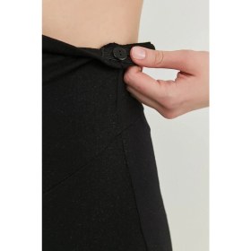 Resim Siyah Ayarlanabilir Bel Hamile Taytı 