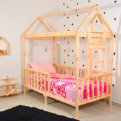 Resim Montessori Yatak Çocuk 90X190 Karyola Bebek Beşik Oyun Alanı 