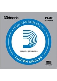 Resim D Addario Xspl011 Elektro Ve Akustik Tek Tel E Mi , Xs Yüksek Karbonlu Çelik 