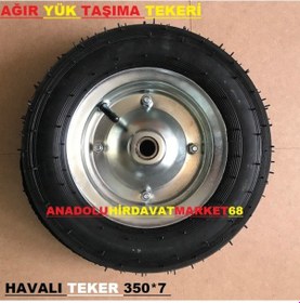 Resim Ağir Yük Taşima Tekeri 300Kg Havali Teker El Arabasi Tekeri 350 7 
