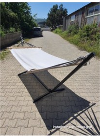 Resim Metal Hamak Ayağı Hamak Standı Hamak Askısı Siyah 