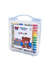 Resim Kıds Kk525 Oıl Pastels- Pastal Boya Seti 24'lü Plastik Çantalı Kutu Çok Renkli 