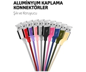 Resim Ttec Alumicable Iphone ile Uyumlu Şarj Kablosu - Uzay Grisi (2DK16UG) 