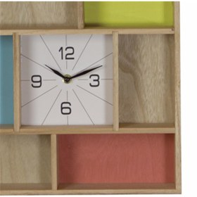 Resim Tmall Home Design Saatli Raflı Duvar Panosu 