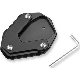 Resim Synodicmonth Morini X-cape 650 650x 2022-2024 Siyah İçin Motosiklet Ayak Ayağı Uzatma Plakası Ayak Yan Ayak Büyütme Pedi 