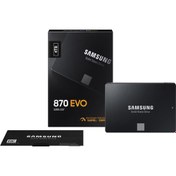 Resim 4TB 870 Evo 560MB-530MB-s Sata 2.5" SSD (MZ-77E4T0BW) Samsung