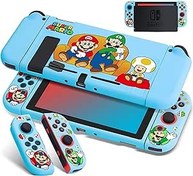 Resim Xcitifun Nintendo Switch Kılıf Anahtarı Joy-Con TPU Kılıfları Kız Erkek Çocuklar için Sevimli Kawaii Karakter Koruyucu Kabuk Nintendo Switch Controller Taşıma Kılıfı ile Uyumlu - Mavi Kanepe 