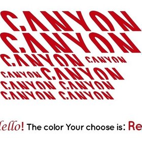 Resim Kırmızı-30cm-23.5cm-ptz35.1cm-27.6cm Su Geçirmez Çizilmeye Dayanıklı Yansıtıcı Kanyon Otoyol Dağ Bisikleti Sticker, Tek 