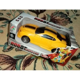 Resim Brother Toys Bumblebee Robota Dönüşen Araba Pilli, Işıklı, Sesli, Camaro Robot Olan Bumble Bee Araba Transformers 25 cm 