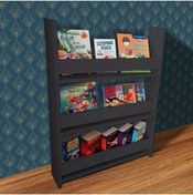 Resim Tuliplife Montessori Kitaplık Eğitici Çocuk Kitaplığı Bebek Odası Kitaplığı Tlpk01s 