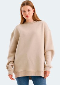 Resim VADIM Oversize Kadın Sweatshirt Bej 