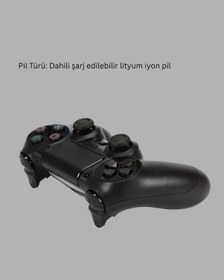 Resim Kablosuz Ps4 Oyun Kolu Çift Titreşimli Motor Uzun Pil Ömrü Ve Hassas Kontrol 