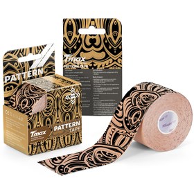 Resim TMAX Biomechanic Tape With Tattoo 4 Way Strech Dövmeli Sporcu Bandı 5 Cm X 5 Metre 